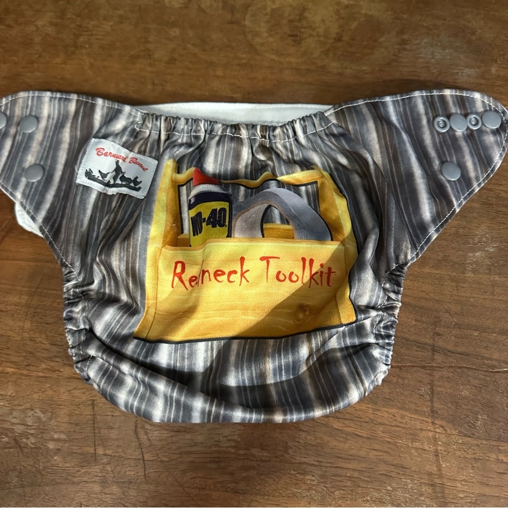Barnyard Bums Reusable Pocket Cloth Diaper adjustable size